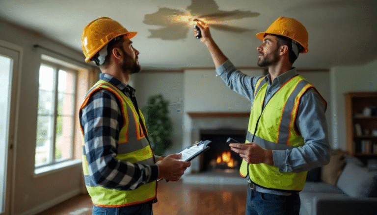 inspectors doing an inspection on a house
